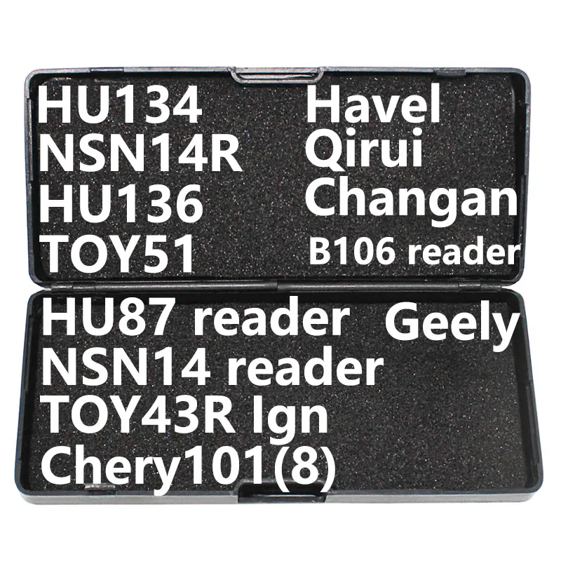 Слесарный инструмент Lishi HU134 HU136 TOY51 HU87 NSN14R TOY3R Ign B106 для Havel Qirui Chery Changan Geely |