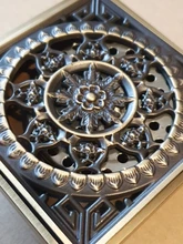 Floor Drains Strainer-Cover Bathroom-Deodorant Euro Antique Brass Square Grate-Waste