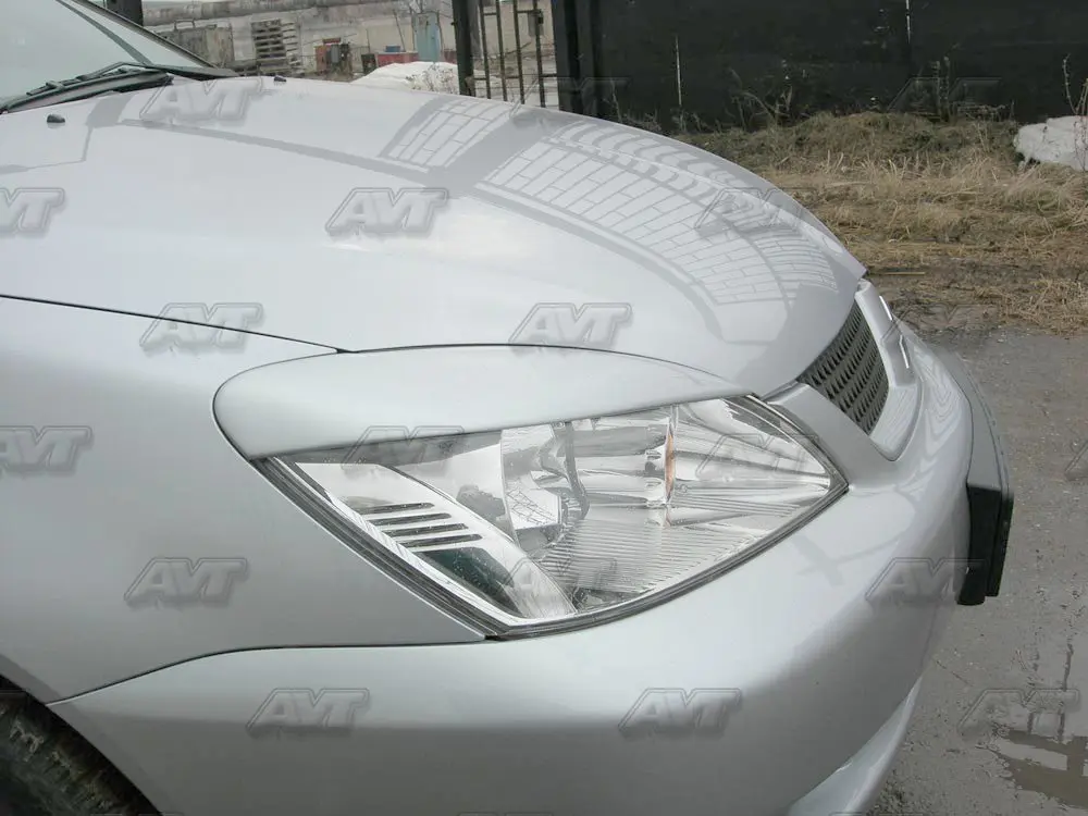 Реснички брови для Mitsubishi Lancer 9 2003~ 2009 ABS пластик молдинги светильник s дизайн интерьера светильник для стайлинга автомобилей украшения Аксессуары