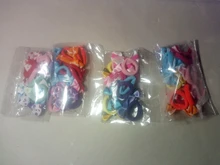 10Pcs Polka Dots Bow Hair Ring Rope Elastic Hair Rubber Bands Hair Accessories for Girls