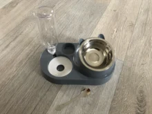 Cuencos de Gato alimentador multifuncional dispensador de agua, alimentación automática, cuencos de comida para perros, gatos, cachorros, botella para beber