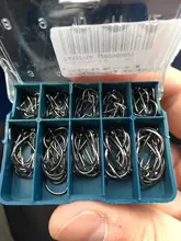 Fishing-Hooks-Set Sea-Tackle Pet-Accessories Carbon-Steel 100pcs/Box Barbed-Carp 10-Sizes
