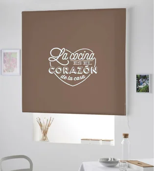 

Blind Iroa with phrase for kitchen/The kitchen is the heart ..! ROLLER BLINDS TRANSLUCENT! (CAFE 100X175)