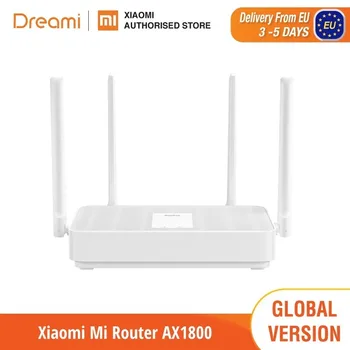

Xiaomi Mi Router AX1800 Wi-Fi 6 574Mbps 2.4G, 1201Mbps 5GHz, 5-core Chip, 4 external antennas, up to 128 devices