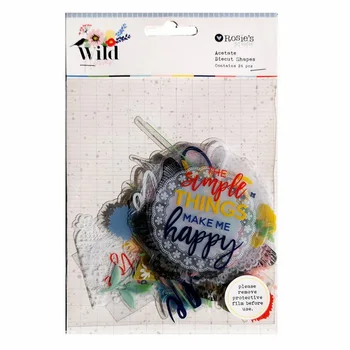 

CRZCrafter Acetate Diecuts Shapes Transparent Embellishments Printing Designs Crafts Scrapbooking Cardmaking Journal Decorations