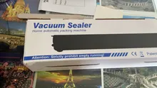 Máquina selladora al vacío para alimentos, Estilo negro de envasado al vacío para cocina, con enchufe de la UE/EE. UU., 220/110V, regalo gratis, 10 Uds.