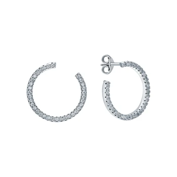 

Silver earrings with cubic zirconium sunlight sample 925