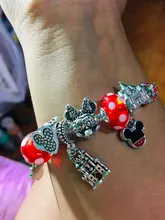 ANNAPAER-pulsera con colgante de Castillo para mujer, brazalete hecho a mano para niña, joyería, B19002