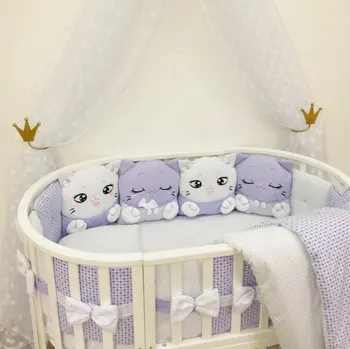 

Комплект в круглую/овальную кроватку "Мурлыка" Комплекты в круглую/овальную кроватку