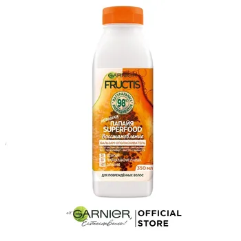 

Garnier Fructis conditioner "Banana Superfood Power" for very dry hair, 350 ml