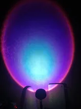 Atmosphere Led Night Light Rainbow Sunset Projector Lamp for Home Coffe shop Background