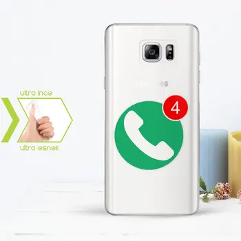 

Personalized Custom Samsung Galaxy Note 5 Slim Clear Silicone Phone Cover (Missed Çağrı-2)