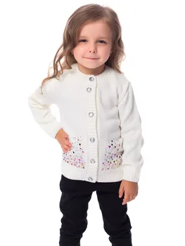 

Jersey Aiva baby girls white yellow crystal button 2020