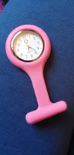 Relojes de bolsillo de moda, reloj de silicona para enfermera, broche, Túnica, reloj Fob con batería gratis, relojes Unisex, Reloj Simple y elegante