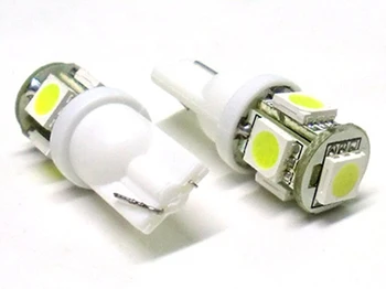 

24V Led lamp T10 W5W 5 Smd white lights position truck