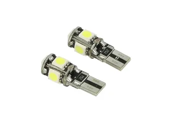 

24V Led lamp Canbus T10 W5W White for truck Bus boat 5 Smd 5050 lights license plate location