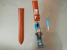 Watchband Wrist-Strap Butterfly Buckle Stainless-Steel 20mm 18mm 24mm 22mm Calfskin REMZEIM