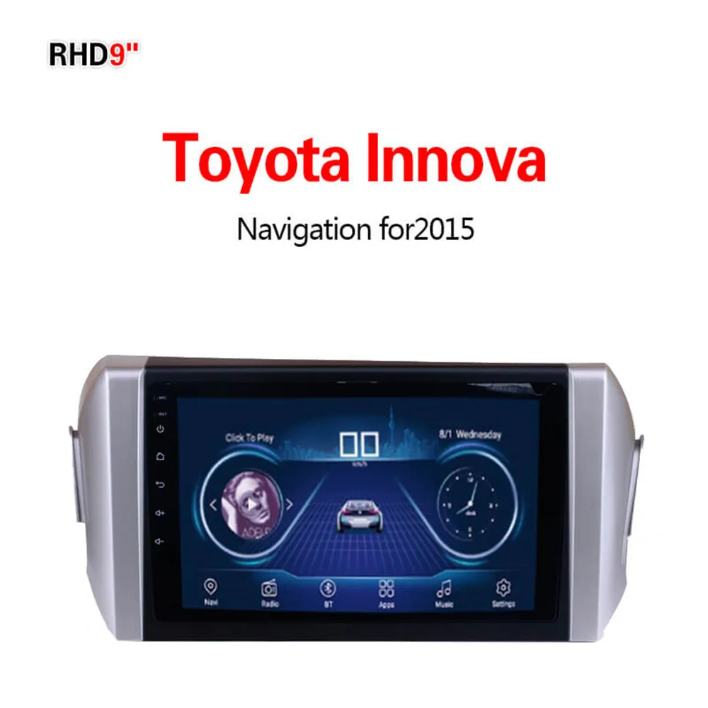 Lionet GPS Navigation for Car Toyota Innova 9Inch RT1017X - Размер экрана, дюймов: WIFI 1G16G