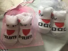 Calcetines con estampado de letras para bebé recién nacido, suaves, antideslizantes, a rayas, regalo para niños