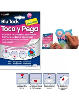 

ADHESIVE TRANSFERABLE TOUCHES AND PASTE BLU TACK FOR EVA RUBBER. Scrapbooking