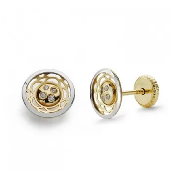 

EARRINGS GOLD TWO COLOR
