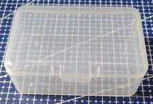 Caja de almacenamiento de agujas de tatuaje transparente, caja de almohadilla recipiente para bastoncillos, maquillaje y algodón, 1 unidad