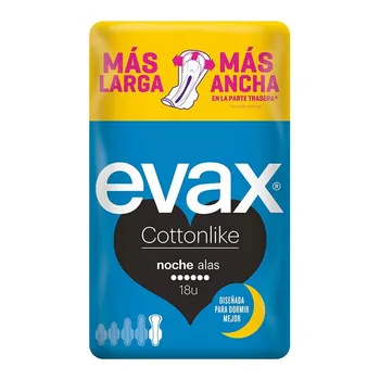 

Night Sanitary Pads with Wings Evax (18 uds)