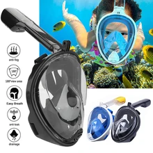 Полнолицевая маска для дайвинга подводного плавания сноркеллинга с креплением для экшен-камеры