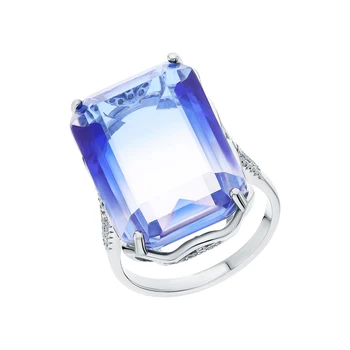 

Silver ring with sieve and cubic zirconium sunlight sample 925