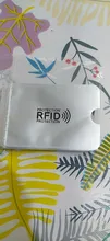 Anti Rfid de aluminio con bloqueo NFC para tarjetas bancarias, funda protectora de Metal para tarjetas de crédito, F051