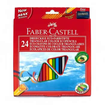 

Colored pencils Faber-Castell Eco with sharpener 24 PCs.