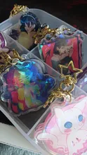 FANGQINGMAO-llavero personalizado de acrílico, charm, transparente, de plástico epoxi, transparente