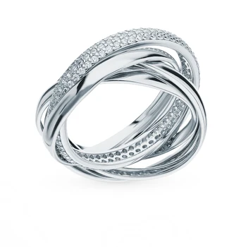 

Silver ring with cubic zirconia sunlight sample 925