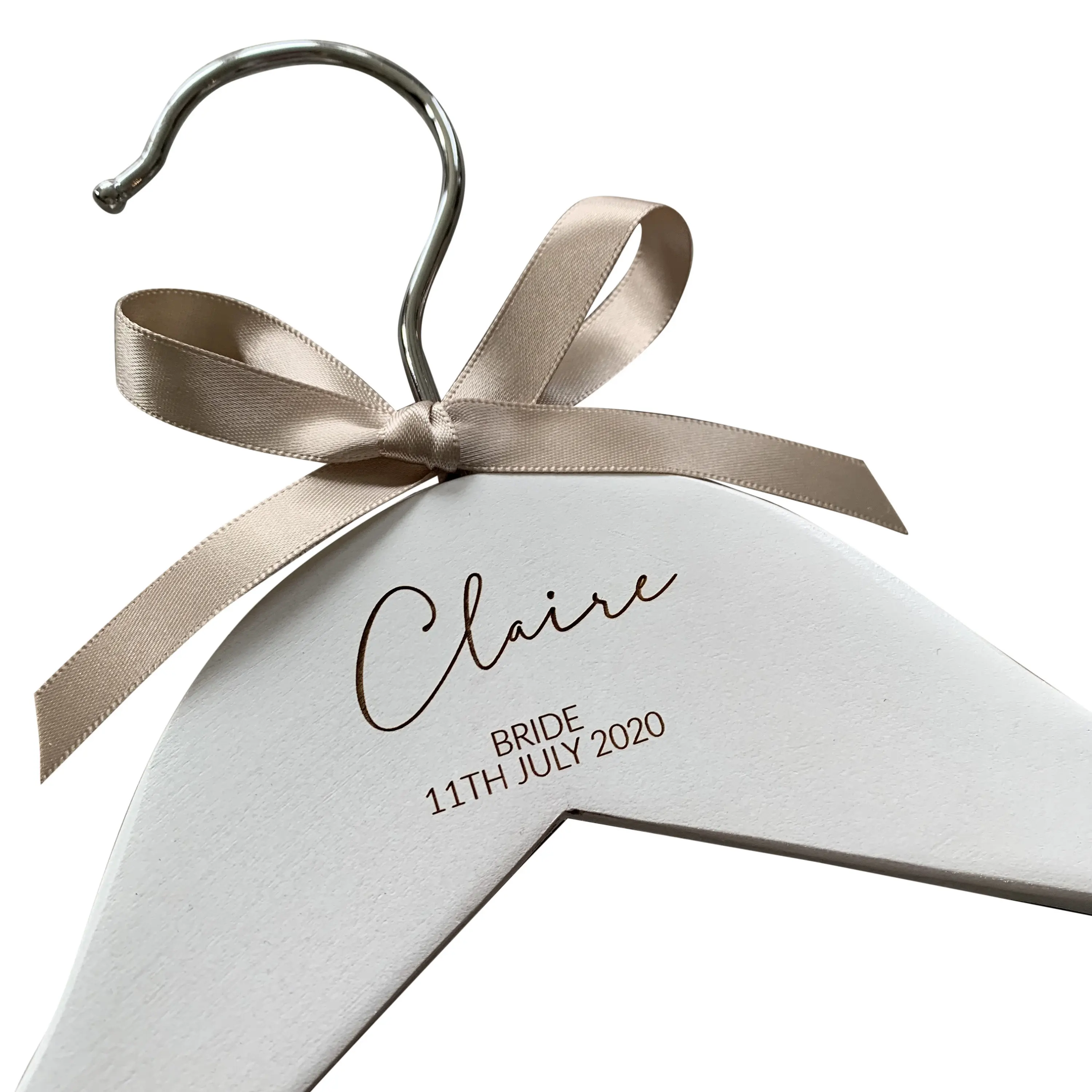PERSONALISED ENGRAVED COAT HANGER 110724 WEDDDING PROM PARTY FAVOUR THANK YOU 