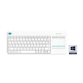 

Logitech K400 Plus-wireless Keyboard with touch panel-White