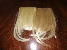 AliLeader Limpio frente falso pinza con flecos en flequillo postizo con de pelo sintético de alta temperatura