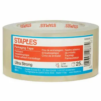 

Low Noise extra strong packing tape, 50 mm x 66 m, PP, transparent