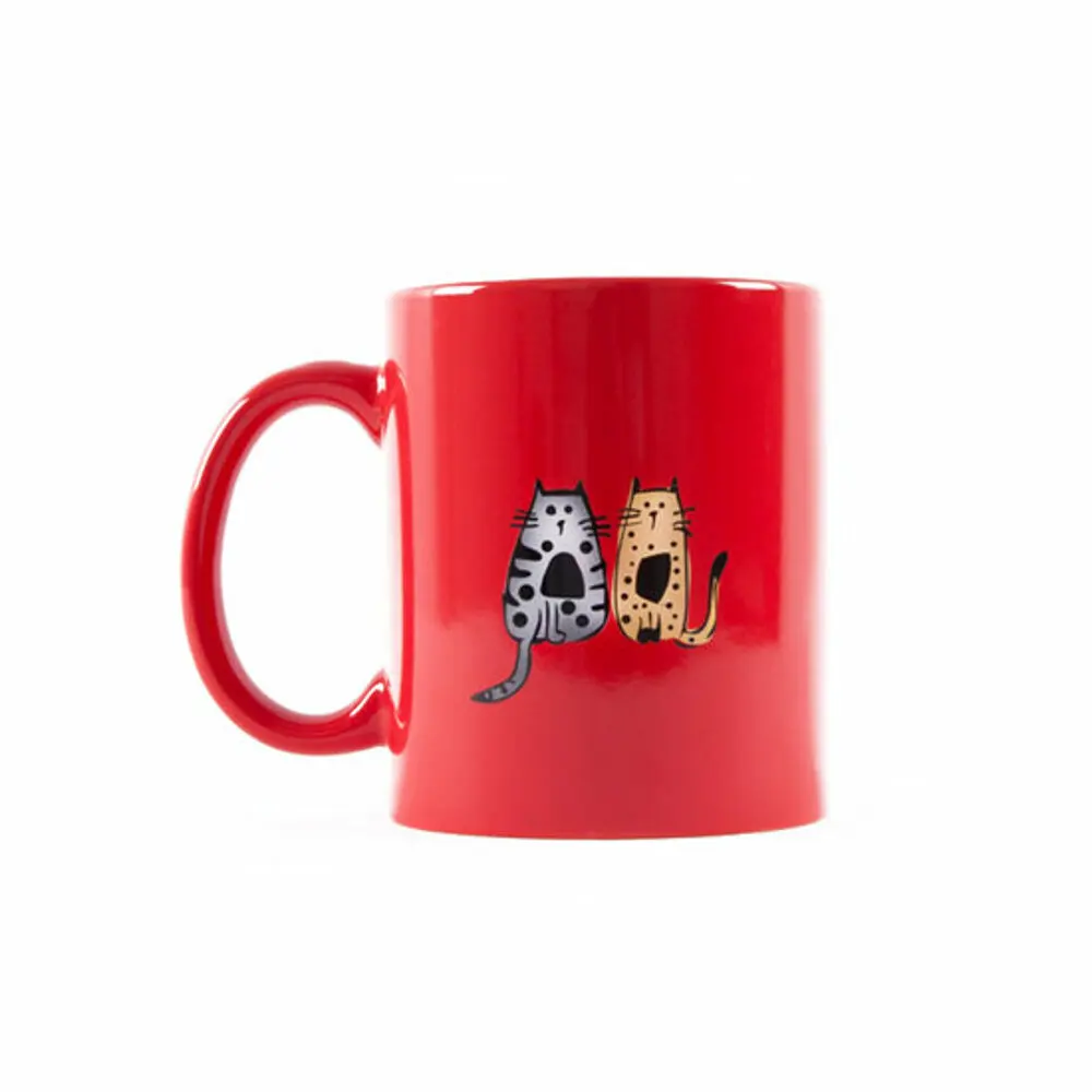 Biggdesign кошек в Стамбуле красный Керамика кружка кошка пижамы для малыша с рисунком, подходит для горячих и холодных напитков художник дизайн, для здоровья и окружающей среды