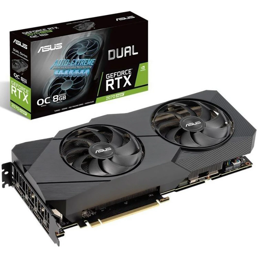 Видеокарта ASUS Dual nVidia GeForce RTX 2070 Super 1815MHz 8192MB 14000MHz 256 bit RTL [DUAL-RTX2070S-A8G-EVO]