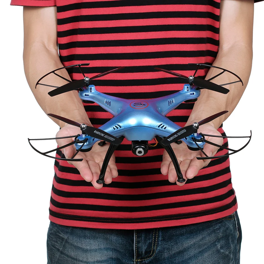 Квадрокоптер Syma X5HW дрон с транслирующей WiFi FPV камерой и барометром, умеет делать флипы на 360 градусов