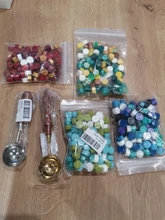 Octagon-pintura fuego Retro elegante, 100 Uds., granos de cera de sellado, gránulos, Manual de Seguridad de aduanas, estampado de sobres