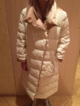 Coat Long-Jacket Double-Sided-Down Winter Women Parkas Snow-Outwear Fitaylor Warm Plus-Size