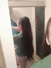 LOVE ME-coletas largas y rectas, pelo sintético Natural ombré, coletas con cordón, Clip en el pelo, envío gratis