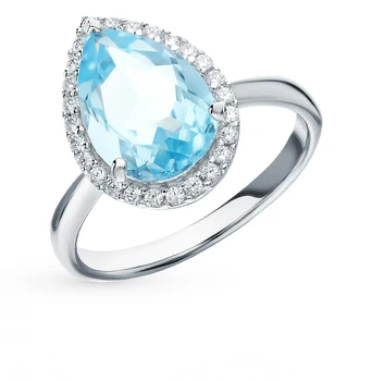 

Sunlight Topaz silver ring