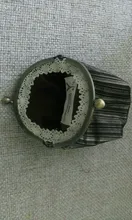 Monedero de Metal de 8,5 cm con cierre de broche para bolso de mano, accesorios para bolso de mano, color bronce rojo