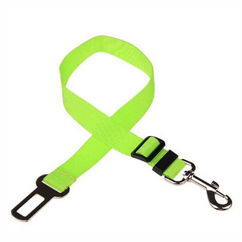 100 Pcs Adjustable Nylon Seat belt Harness Leash Lead Clip for Pet Cat Dog Safety DHLSP
