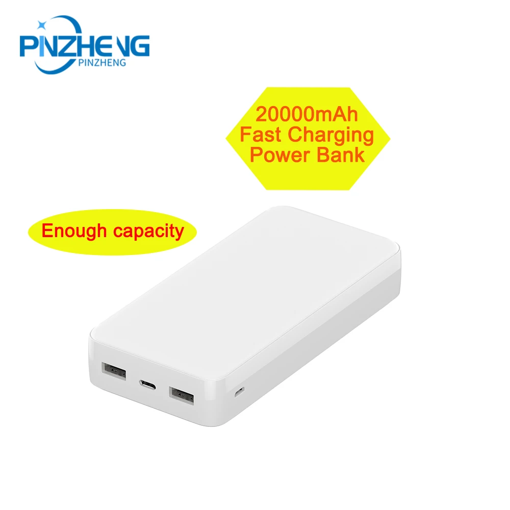 

PINZHENG Power Bank 20000mAh QC PD 3.0 Fast Charging 20000mAh Power bank For iPhone Xiaomi Mi Portable External Battery Charger