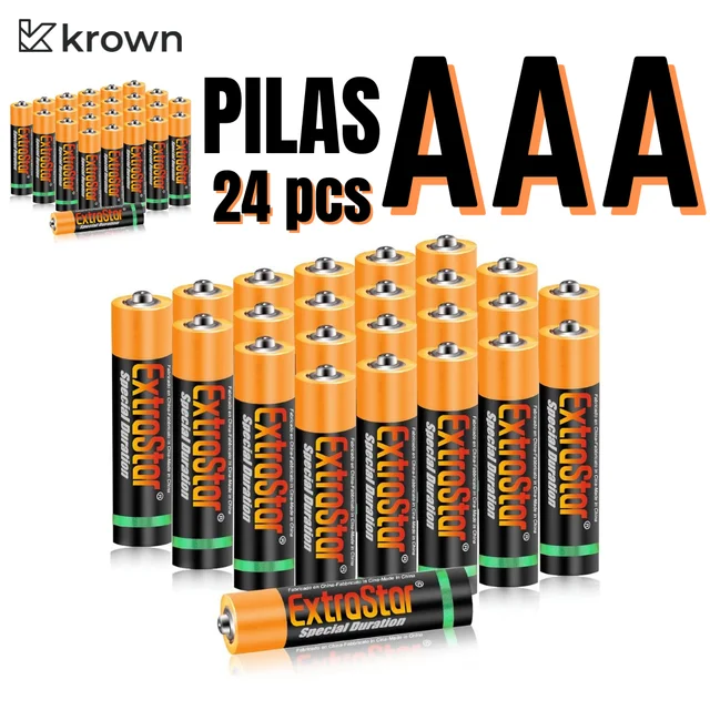 Duracell - Pilas AA alcalinas de Larga duración 1.5V, Paquete con 24 Pilas  Duracell Duracell AA alcalinas