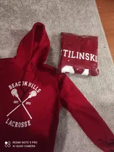 Sudadera con capucha de Teen Wolf para hombre, ropa deportiva masculina con estampado de Lahey, McCall y Stilinski 24, jersey de chándal de hiphop de estilo casual disponible en color rojo