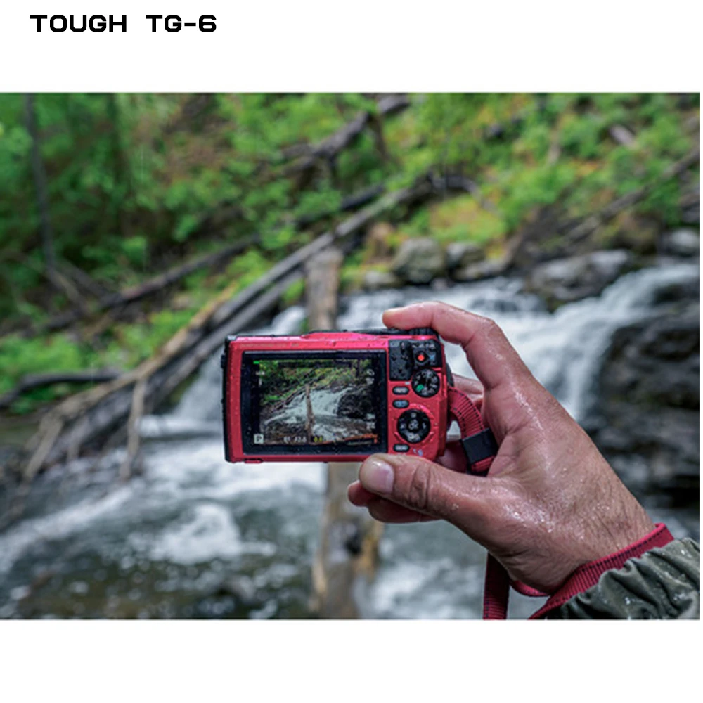 Компактный цифровой фотоаппарат Olympus Tough TG-6(черно-красный